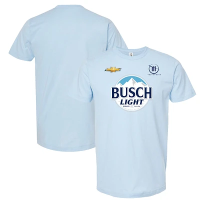 T-shirt bleu clair TRACKHOUSE RACING Team Collection pour hommes Busch Light Partners