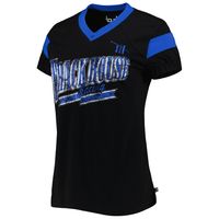 Women's Touch Black TRACKHOUSE RACING Pre-Game V-Neck T-Shirt