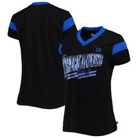 Women's Touch Black TRACKHOUSE RACING Pre-Game V-Neck T-Shirt