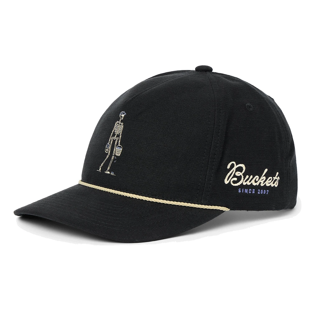 Men's TravisMathew Black Lost Buckets Flexfit Adjustable Hat