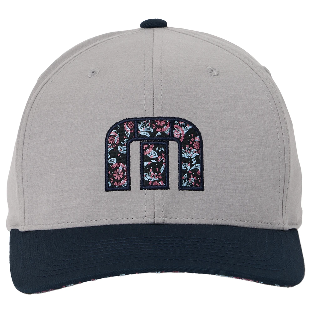 Men's TravisMathew  Gray Flourish Adjustable Hat
