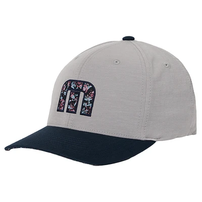 Men's TravisMathew  Gray Flourish Adjustable Hat