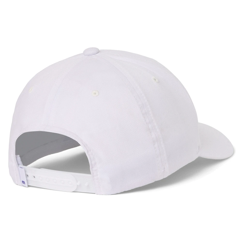 Men's TravisMathew  White Air Currents Flexfit Adjustable Hat