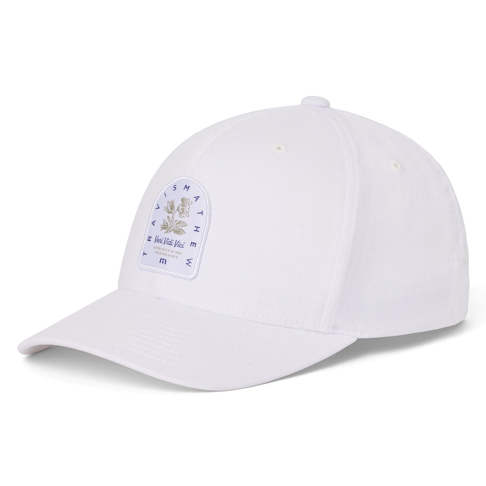 Men's TravisMathew White Air Currents Flexfit Adjustable Hat