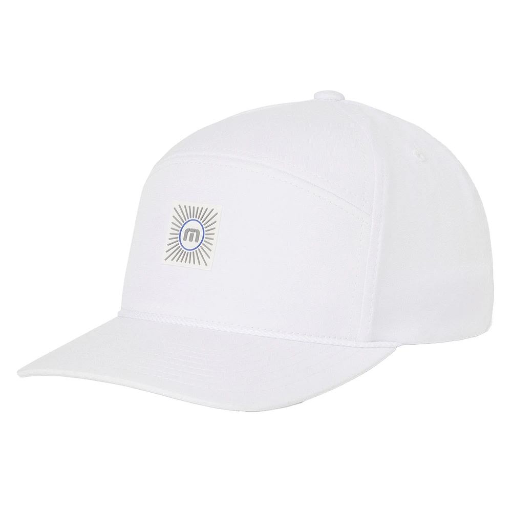 Casquette ajustable TravisMathew blanche Travelogue Camper pour homme