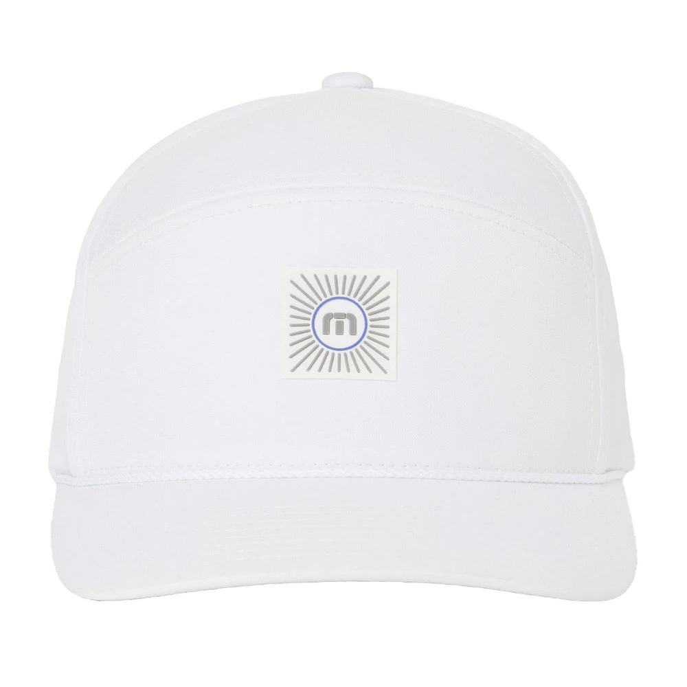 Casquette ajustable TravisMathew blanche Travelogue Camper pour homme