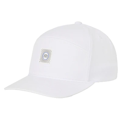 Casquette ajustable TravisMathew blanche Travelogue Camper pour homme