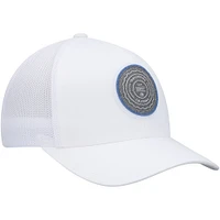 Casquette Travis Mathew White The Patch Trucker Snapback pour hommes