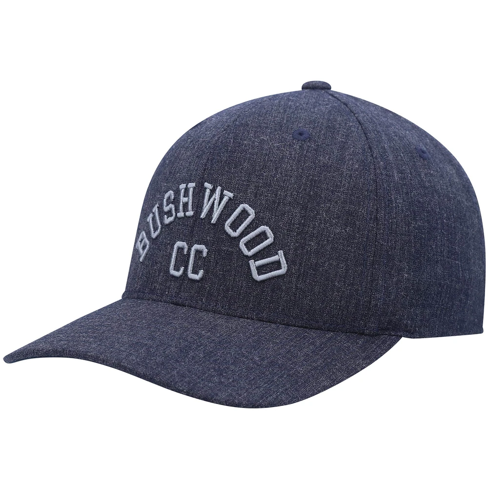 Men's TravisMathew Heathered Navy Hike and Holler Tri-Blend Snapback Hat