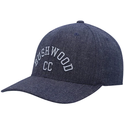 Casquette TravisMathew Heathered Navy Hike and Holler Tri-Blend Snapback pour homme