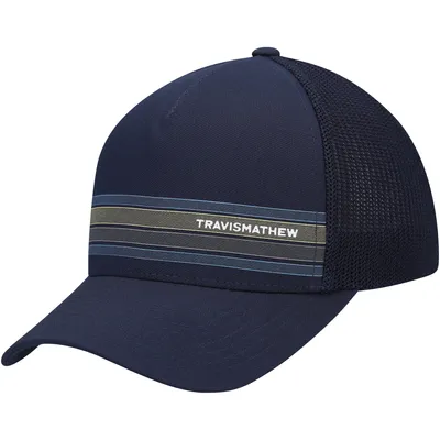 TravisMathew Baby Got Bass Trucker Snapback Hat - Navy