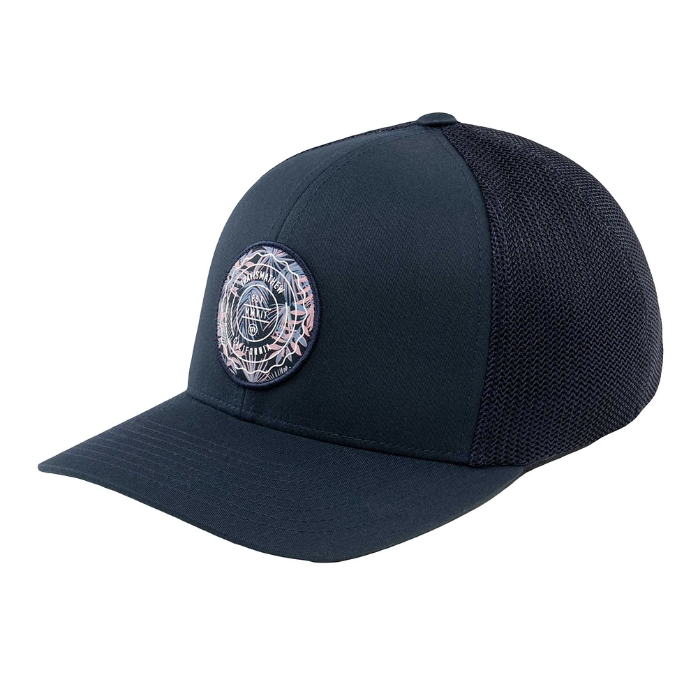 Casquette réglable TravisMathew Navy The Patch Floral Trucker pour hommes