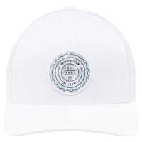 Casquette réglable TravisMathew White The Patch Floral Trucker pour hommes