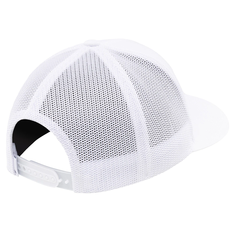 Casquette réglable TravisMathew White The Patch Floral Trucker pour hommes
