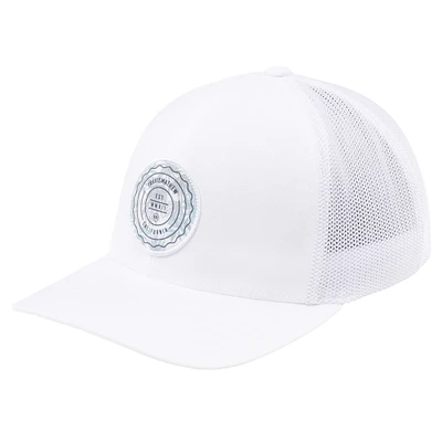 Casquette réglable TravisMathew White The Patch Floral Trucker pour hommes