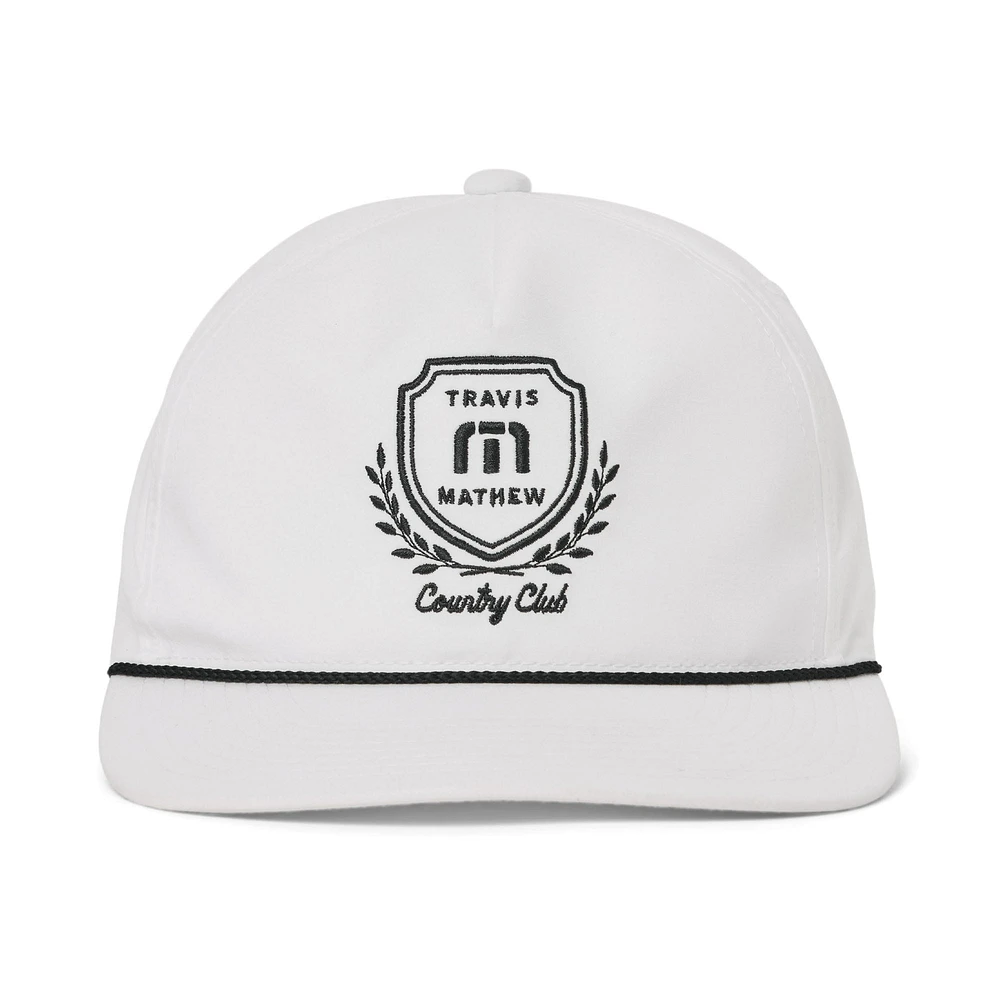 Casquette ajustable Travis Mathew blanche pour homme, préférée des locaux