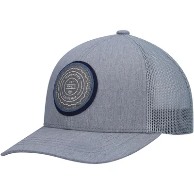 Youth TravisMathew Heathered Gray The Patch Trucker Snapback Hat