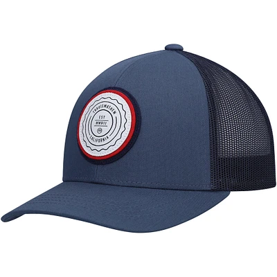 Youth TravisMathew Navy The Patch Trucker Snapback Hat