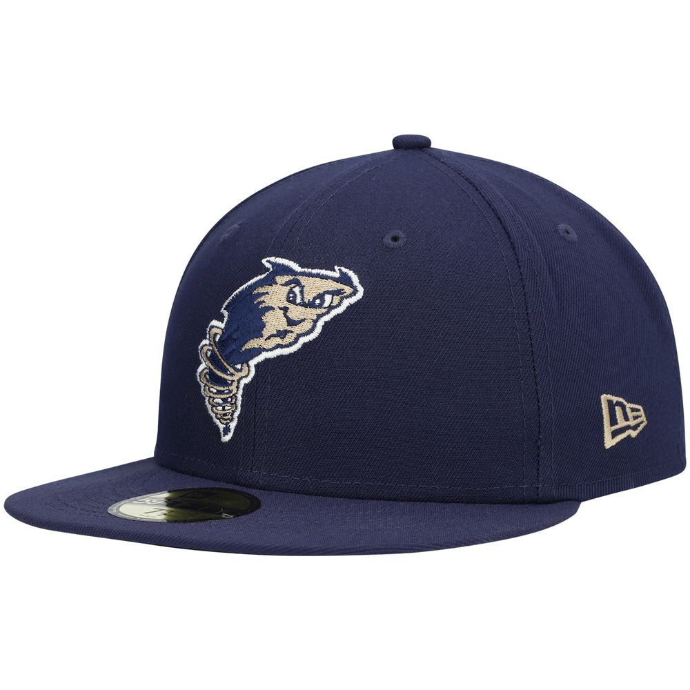 Men's New Era Navy Tri-City Dust Devils Authentic Collection Team Home 59FIFTY Fitted Hat