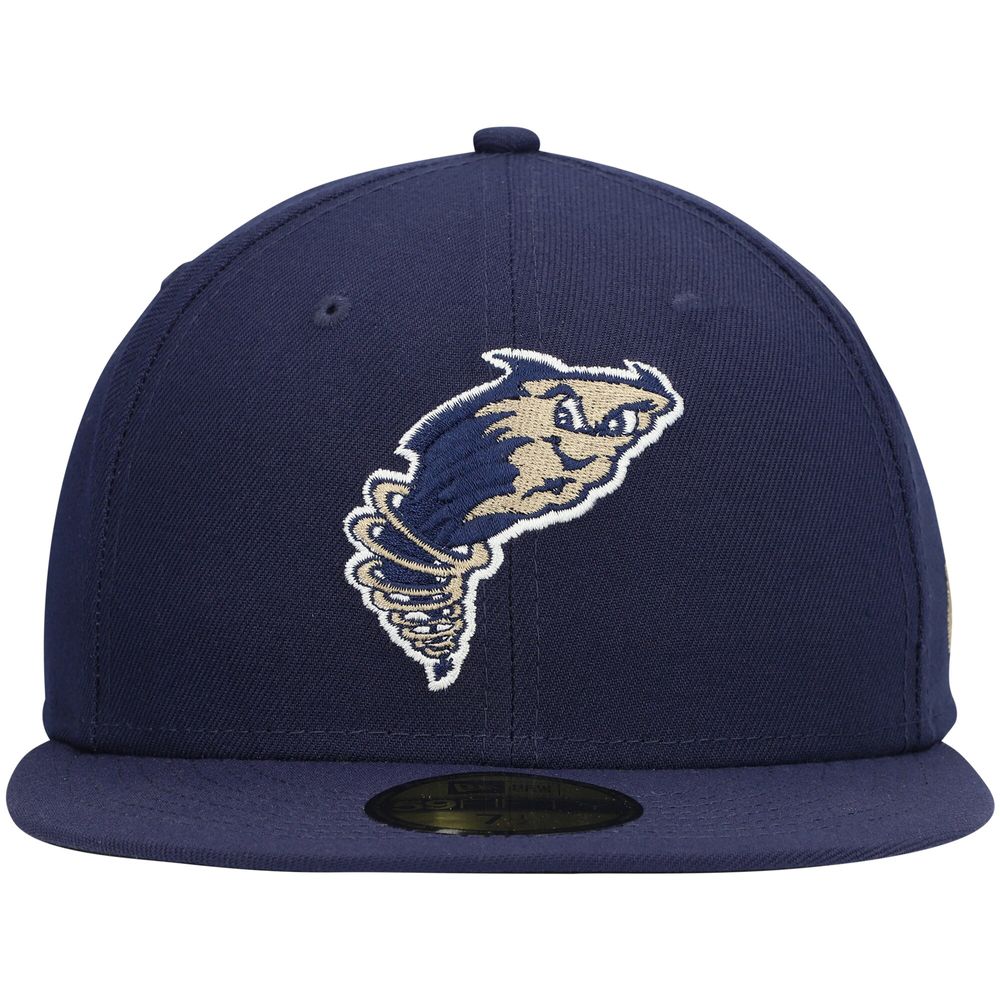 Men's New Era Navy Tri-City Dust Devils Authentic Collection Team Home 59FIFTY Fitted Hat