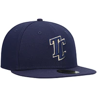 Men's New Era Navy Tri-City Dust Devils Authentic Collection Team Home 59FIFTY Fitted Hat
