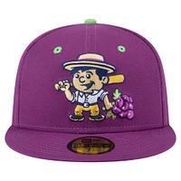 Men's New Era Purple Tri-City Dust Devils Copa de la Diversión 59FIFTY Fitted Hat