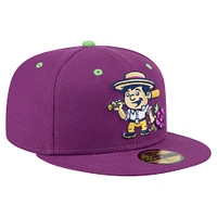 Men's New Era Purple Tri-City Dust Devils Copa de la Diversión 59FIFTY Fitted Hat