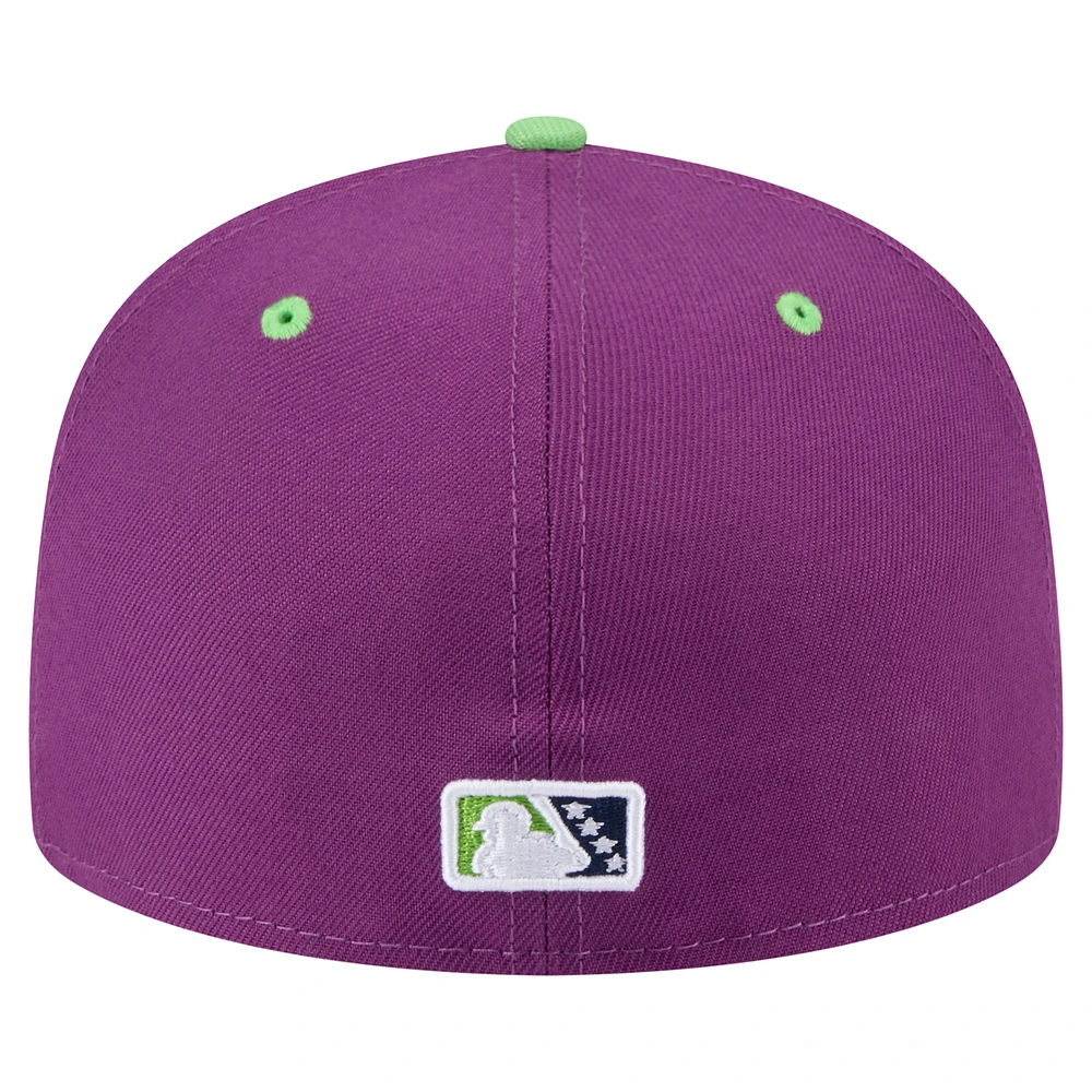 Men's New Era Purple Tri-City Dust Devils Copa de la Diversión 59FIFTY Fitted Hat