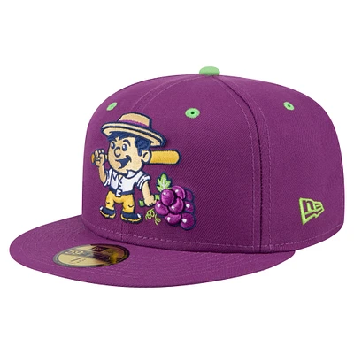 Men's New Era Purple Tri-City Dust Devils Copa de la Diversión 59FIFTY Fitted Hat