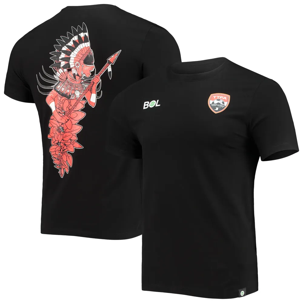 Men's Black Trinidad and Tobago National Team Trinbagonian Warrior T-Shirt