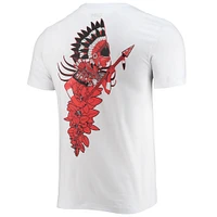 T-shirt blanc de l'équipe nationale Trinité-et-Tobago Trinbagonian Warrior pour hommes