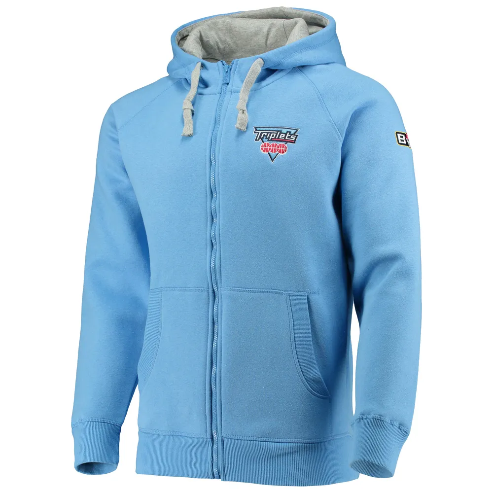 Men's Antigua Light Blue Tennessee Titans Logo Victory Pullover Hoodie 