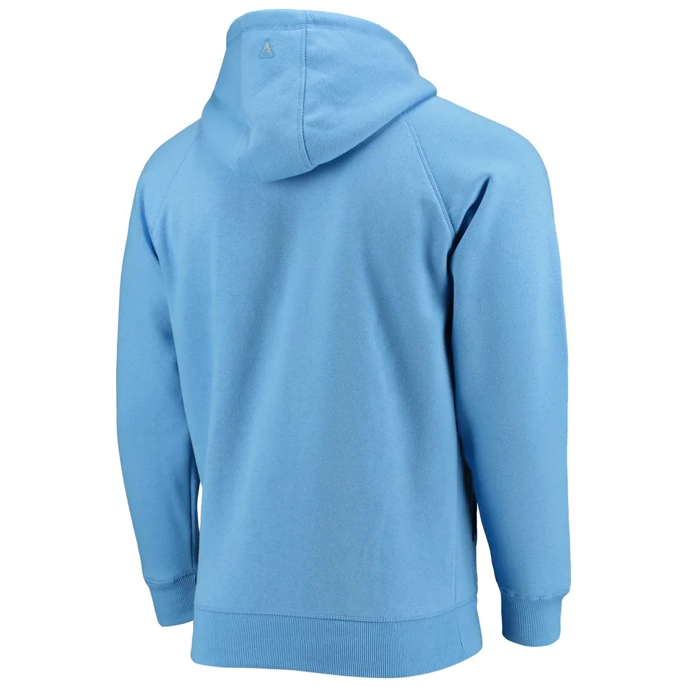 Men's Antigua Light Blue Tennessee Titans Victory Pullover Hoodie