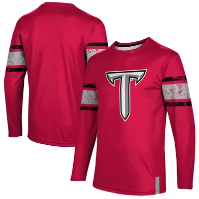 Troy University Trojans Long Sleeve T-Shirt - Cardinal