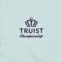 Men's FootJoy  Light Blue Truist Championship ProDry Lattice Print Lisle Polo