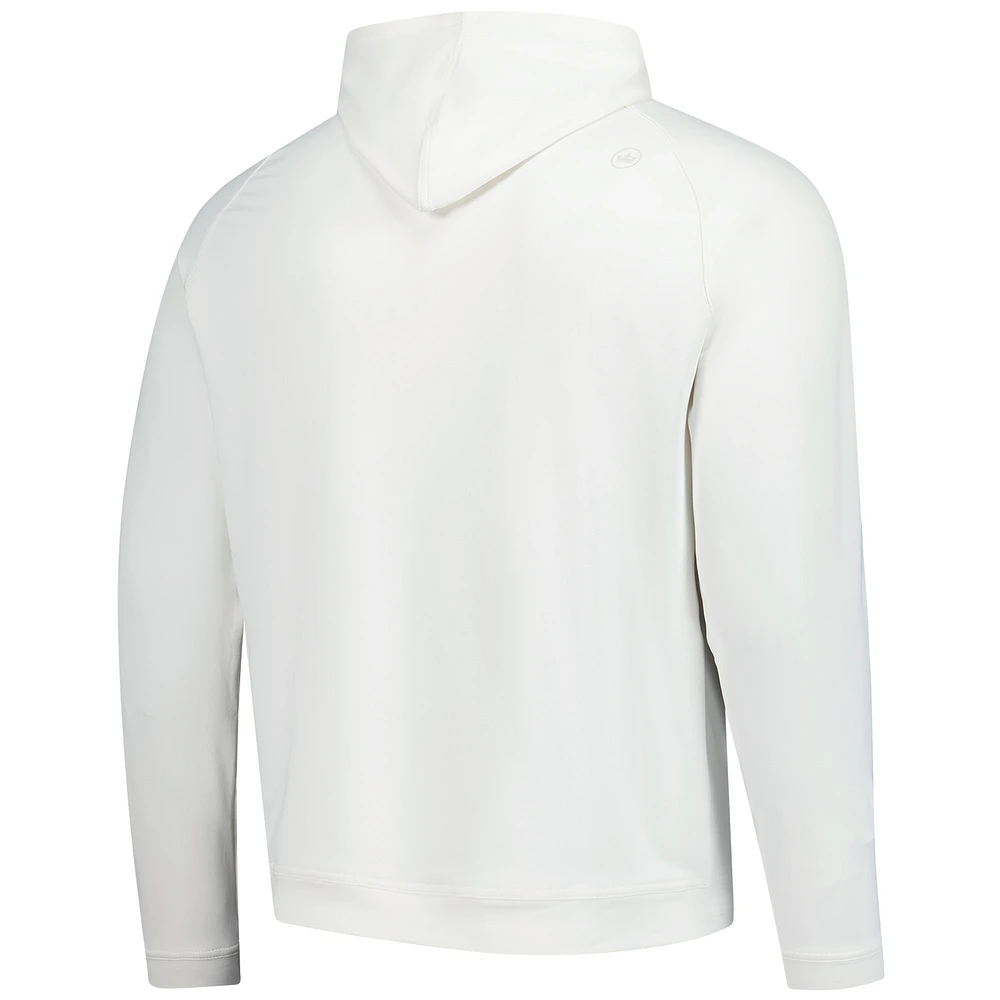 Men's Peter Millar  White Truist Championship Pine Performance Raglan Pullover Hoodie