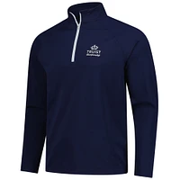 Men's Under Armour  Navy Truist Championship Fusion Ottoman Raglan Quarter-Zip Pullover