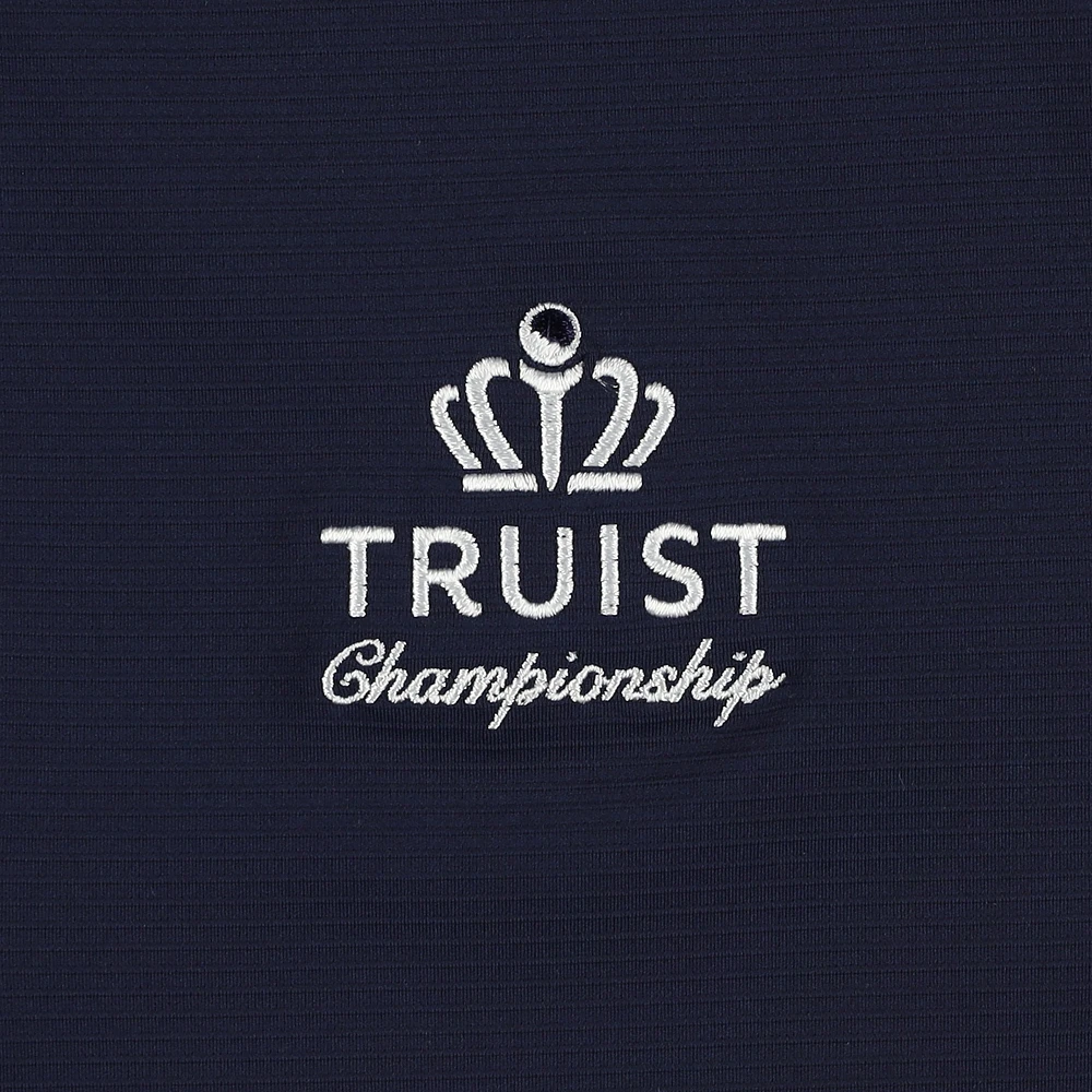 Men's Under Armour  Navy Truist Championship Fusion Ottoman Raglan Quarter-Zip Pullover