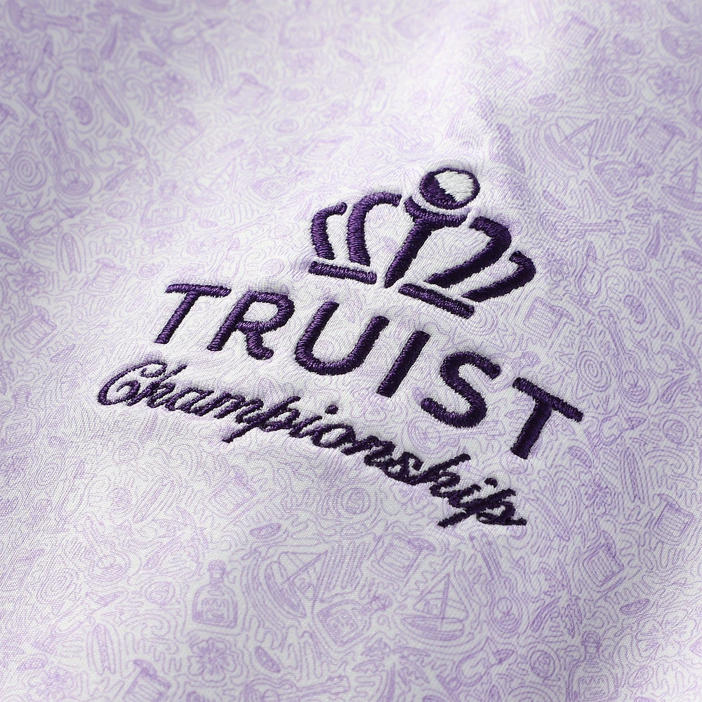Men's Peter Millar Light Purple Truist Championship Getaway Performance Jersey Polo