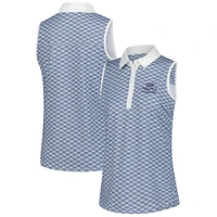 Women's Puma  Blue Truist Championship Scallop Cloudspun Sleeveless Polo