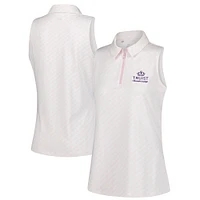 Women's Under Armour  Pink Truist Championship Drive Clubhouse Grid Sleeveless Polo