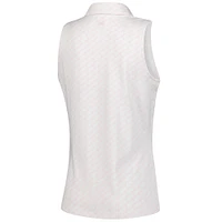 Women's Under Armour  Pink Truist Championship Drive Clubhouse Grid Sleeveless Polo