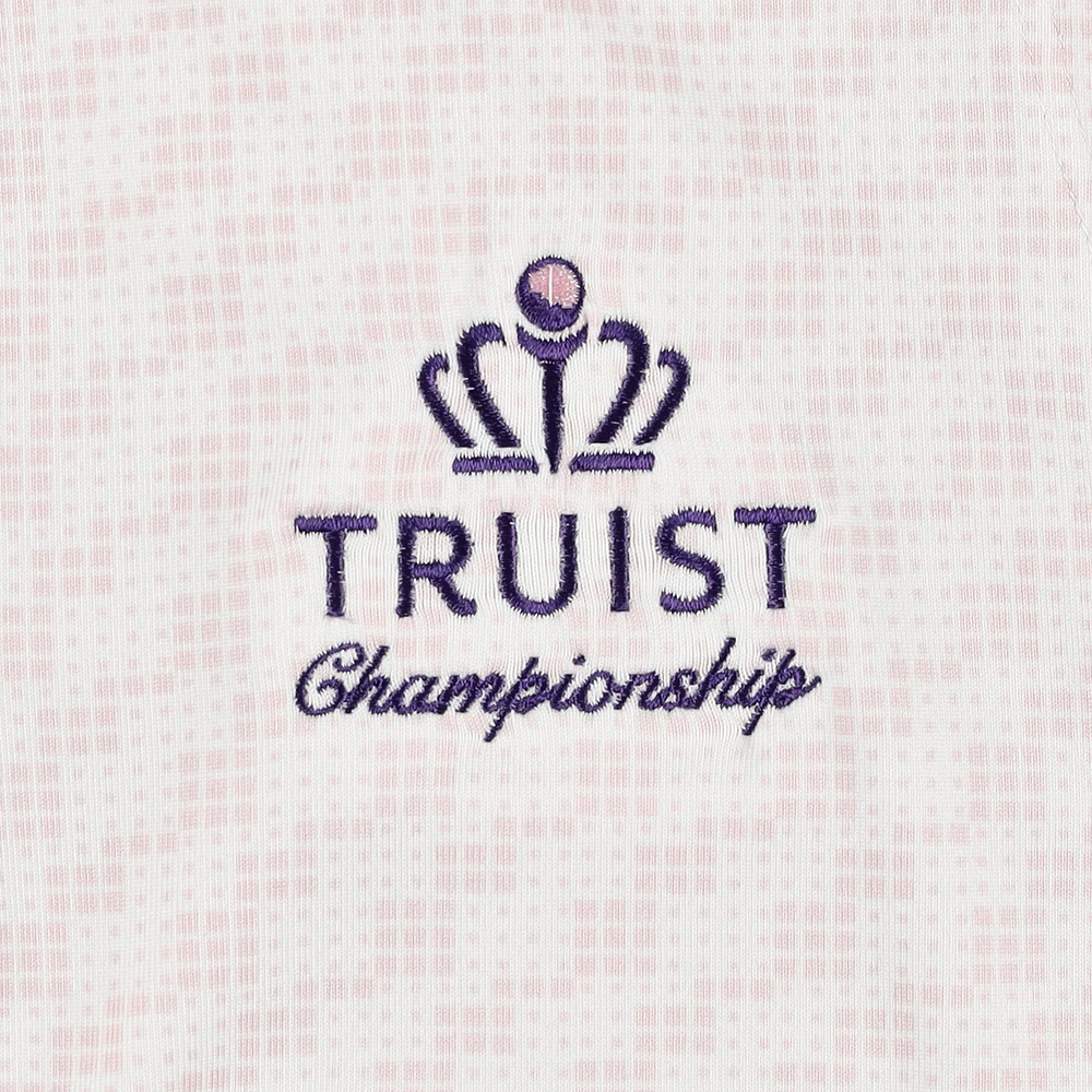 Women's Under Armour  Pink Truist Championship Drive Clubhouse Grid Sleeveless Polo