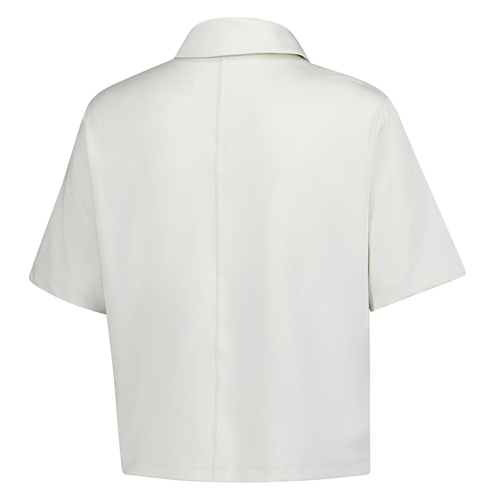 Women's Under Armour  White Truist Championship Drive Charm Cropped Polo