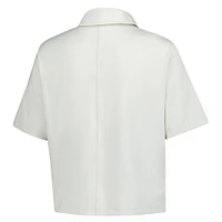 Women's Under Armour  White Truist Championship Drive Charm Cropped Polo