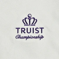 Women's Under Armour  White Truist Championship Rose Jacquard UA Tech Quarter-Zip Pullover
