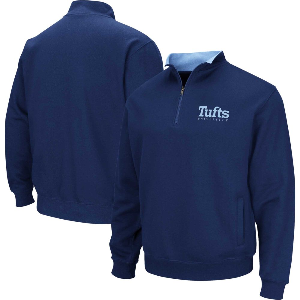 Men's Colosseum Blue Tufts University Jumbos Tortugas Quarter-Zip Sweatshirt