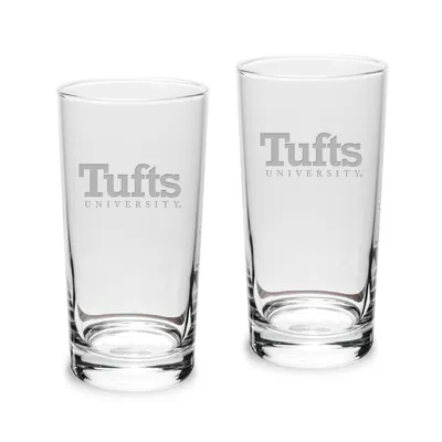 Tufts University Jumbos Team 10oz. 2-Piece Highball Glass Set