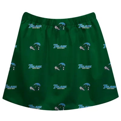 Tulane Green Wave Girls Toddler All Over Print Skirt