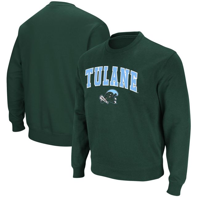 Colosseum Green Tulane Wave Arch & Logo Tackle Twill Pullover Homme